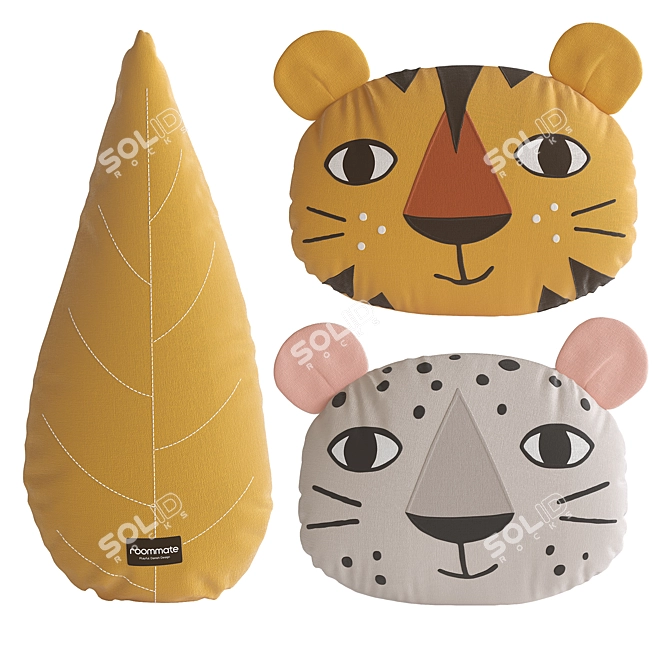 Children's Pillow Set by ROOMMATE 3D model image 4