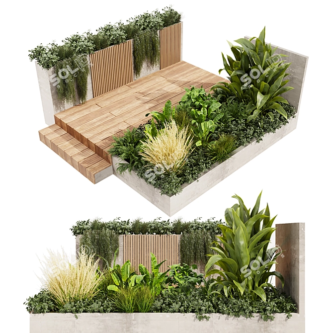 Luxury Garden Plant Collection vol.500 3D model image 1