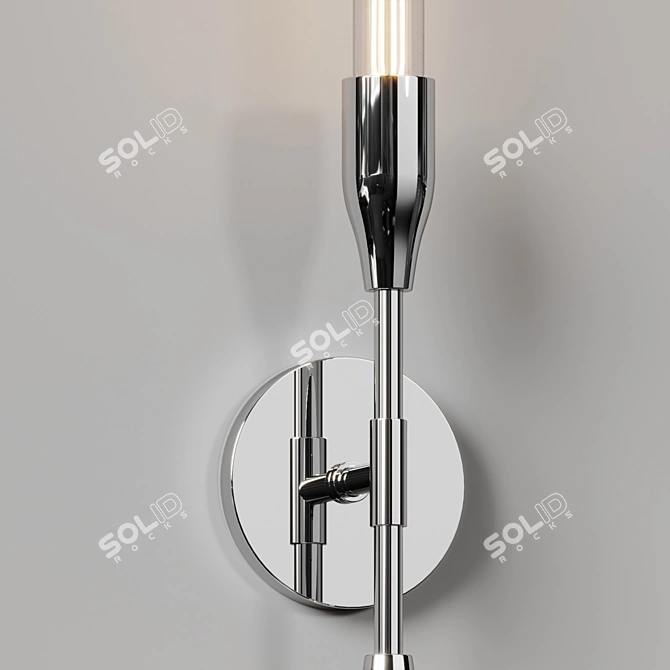 Modern 2-Light Wall Sconce Artfully Illuminates 3D model image 4