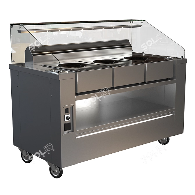 Innovative Visio Culinary Show Station 3D model image 8