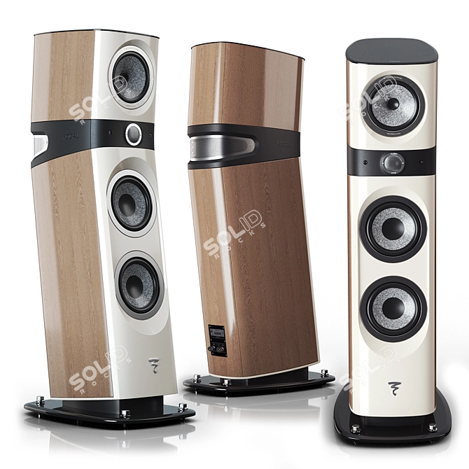 High-End Focal Sopra №3 Speaker 3D model image 3