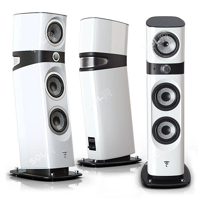 High-End Focal Sopra №3 Speaker 3D model image 5