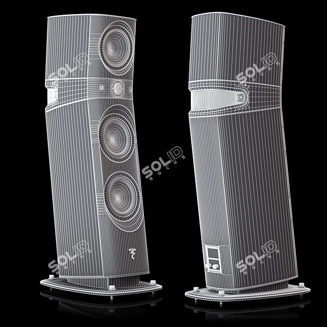 High-End Focal Sopra №3 Speaker 3D model image 7