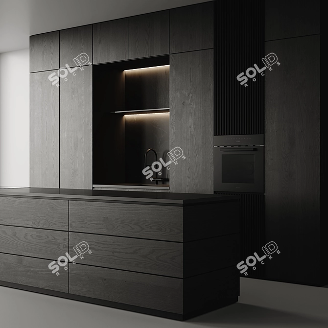 Modern Kitchen 3D Model Bundle 3D model image 4