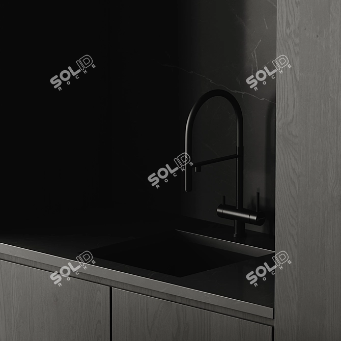 Modern Kitchen 3D Model Bundle 3D model image 6