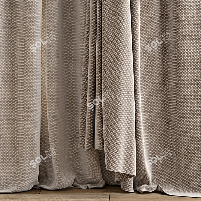  3D Curtain Model Kit 3D model image 2