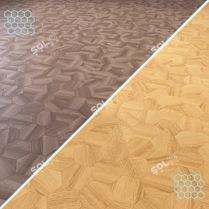  High-Quality 3D Wood Floor 3D model image 1