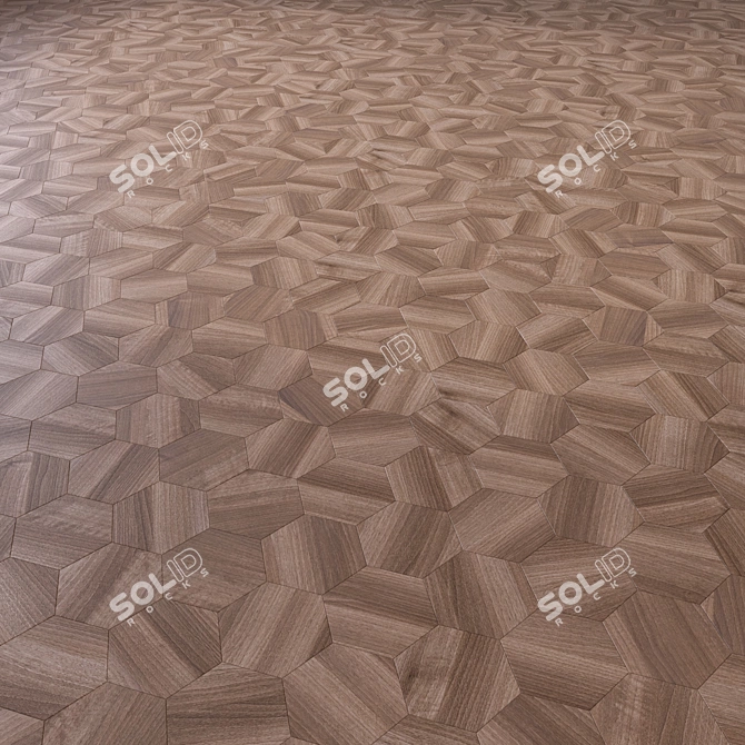  High-Quality 3D Wood Floor 3D model image 2