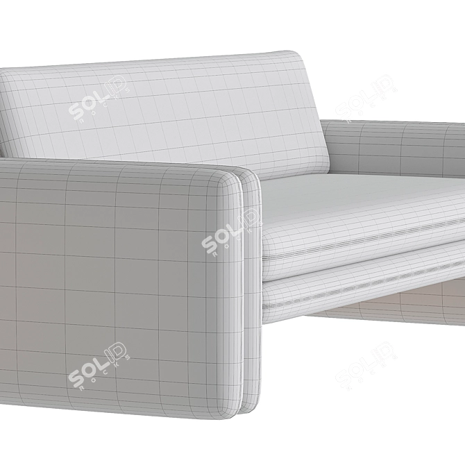 Elegant Kimora Sofa, Natural Harmony 3D model image 3