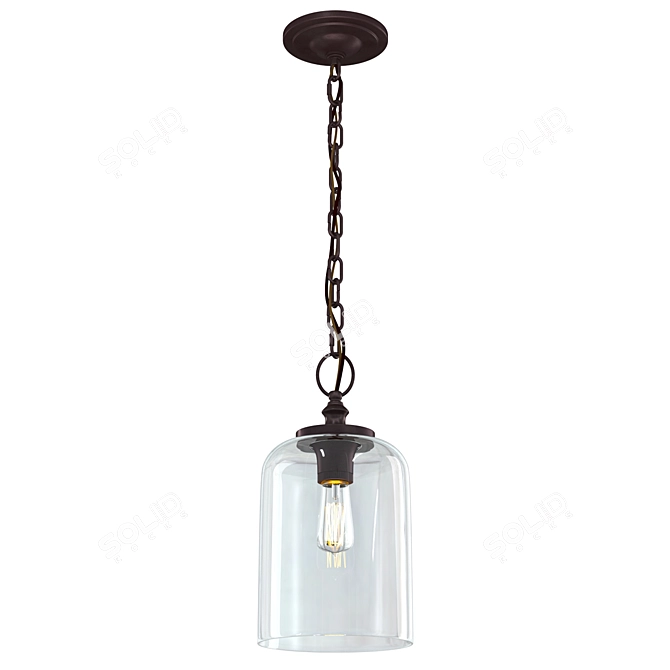 Feiss Pendant Light FE-HOUNSLOW-PORB 3D model image 1