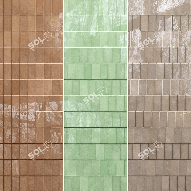 Trasparenze Ceramic Tiles Set 3D model image 3