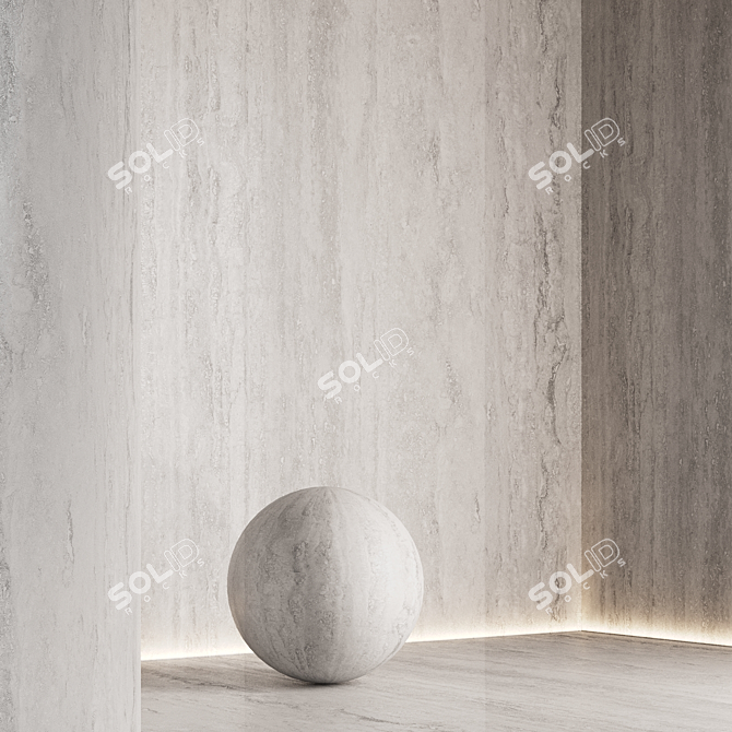 Travertine Stone Texture Collection 3D model image 3