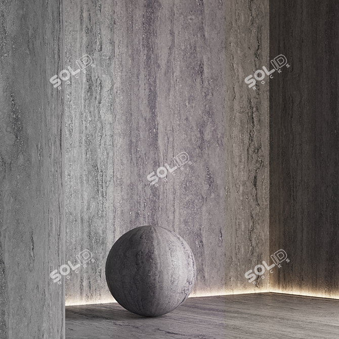 Travertine Stone Texture Collection 3D model image 5