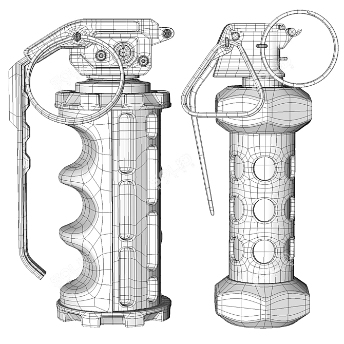  Weapon Grenade Collection Vol.02 3D model image 2