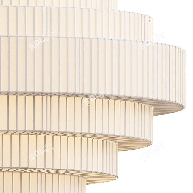 Elegant Mos Pendant Light 3D model image 2