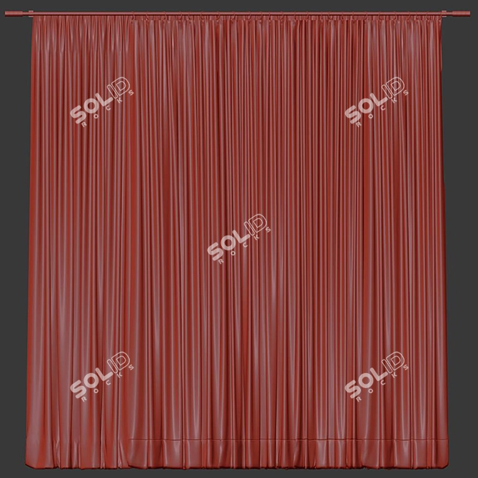 Revamped Curtain Design 3D model image 4