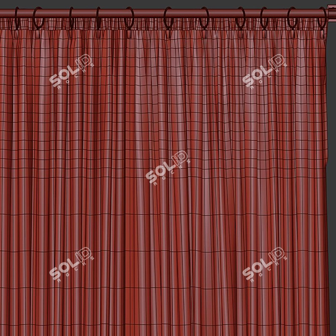 Revamped Curtain Design 3D model image 5