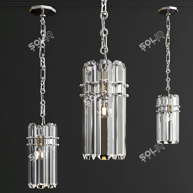 Elegant Bonnington Small Pendant 3D model image 2