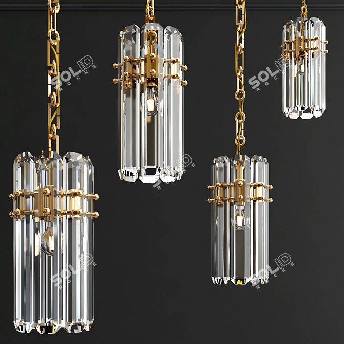 Elegant Bonnington Small Pendant 3D model image 3