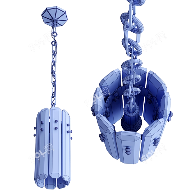 Elegant Bonnington Small Pendant 3D model image 4