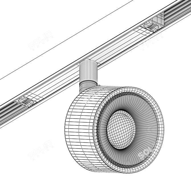 LED Magnetic System Light  Sagi S75 3D model image 3