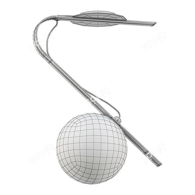 Modern Black Pendant Light 3D model image 2