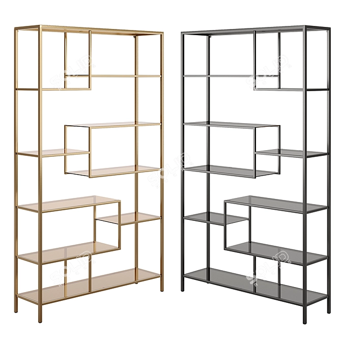 Kare Loft 115x195 Glass Shelf 3D model image 1