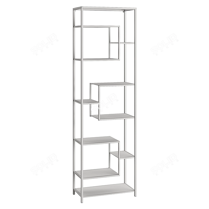 Kare Loft Steel Glass Shelf 3D model image 4
