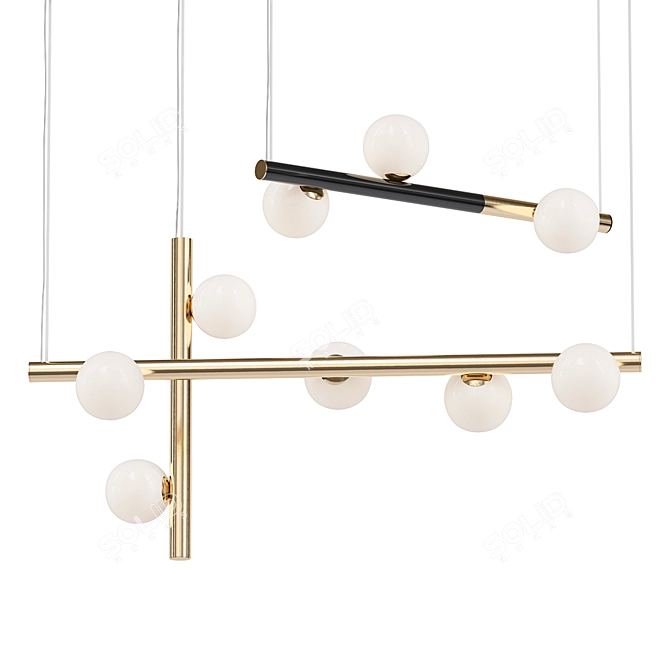 Modern Light Fixture Pendant 14506 3D model image 1