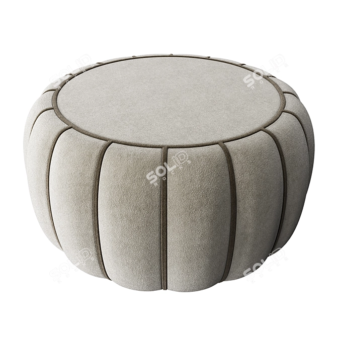 MOLPI Plush Tan-tan Pouf 3D model image 1