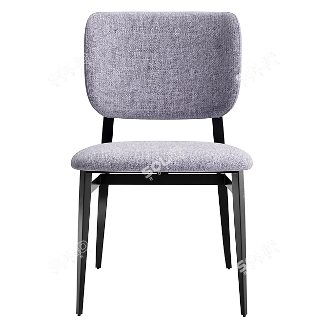 Modern Grey Yoko Chair 3D model image 2