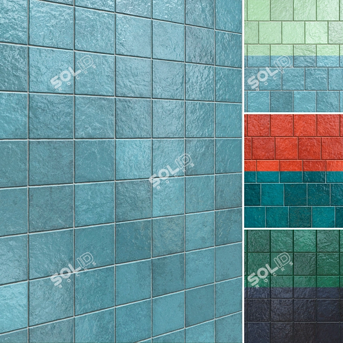 Kasbah Ceramic Tiles Set 015 3D model image 1