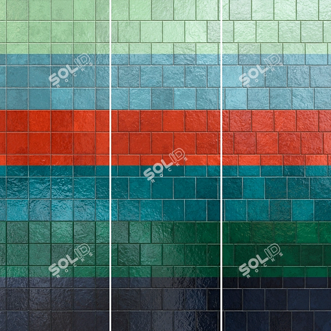 Kasbah Ceramic Tiles Set 015 3D model image 3