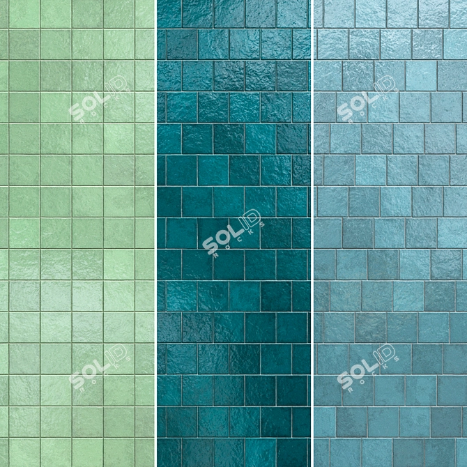 Kasbah Ceramic Tiles Set 015 3D model image 4