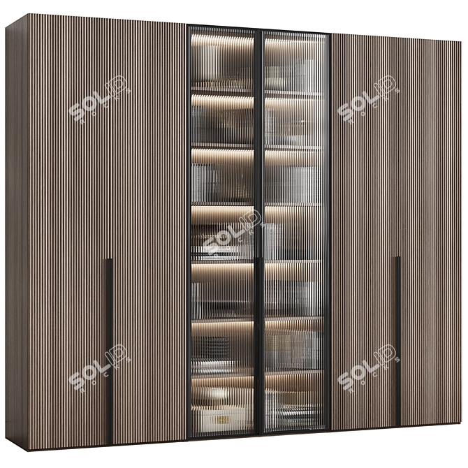 Modular Cabinets in Modern Style 3D model image 1