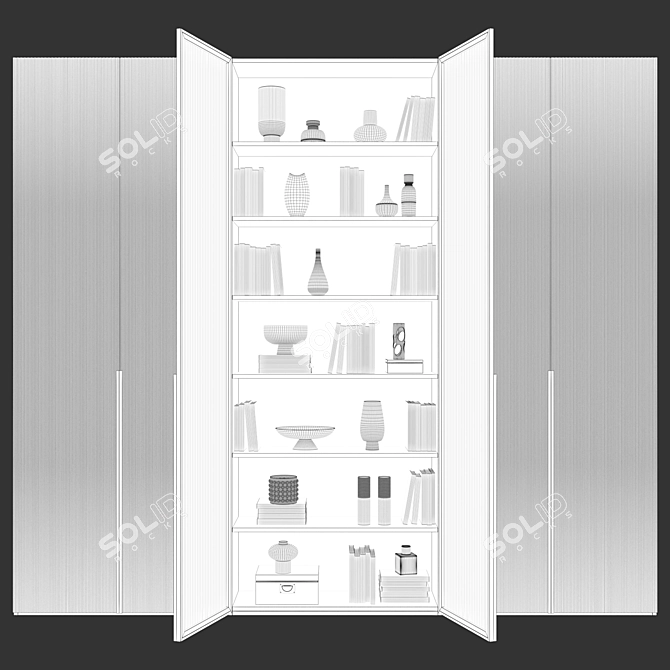 Modular Cabinets in Modern Style 3D model image 4