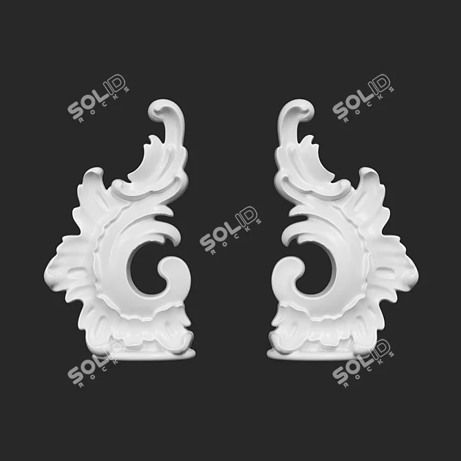 RODECOR Rococo Molding Ending 06301RC OM 3D model image 2