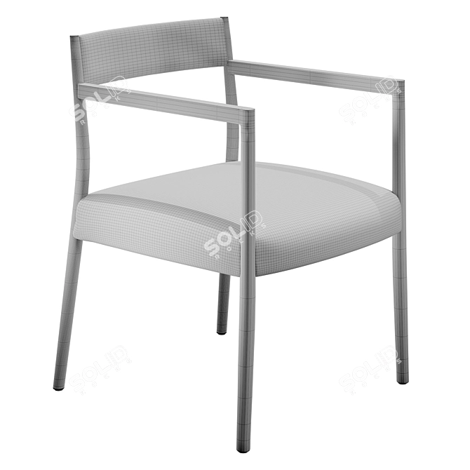 Bogart Sleek Designer Chair 3D model image 2