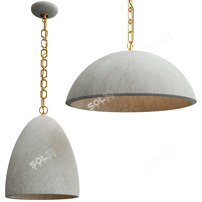 Modern Elliot Pendant Lamp Collection 3D model image 1