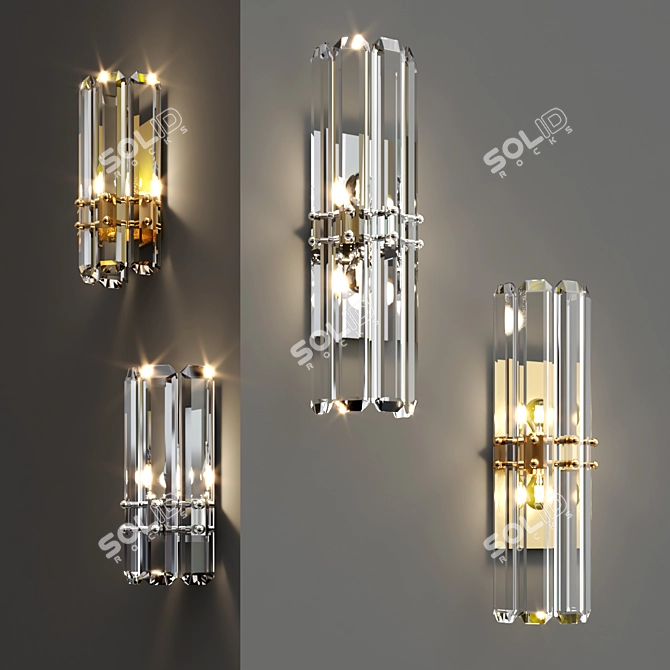 AERIN Bonnington Wall Sconce Collection 3D model image 2