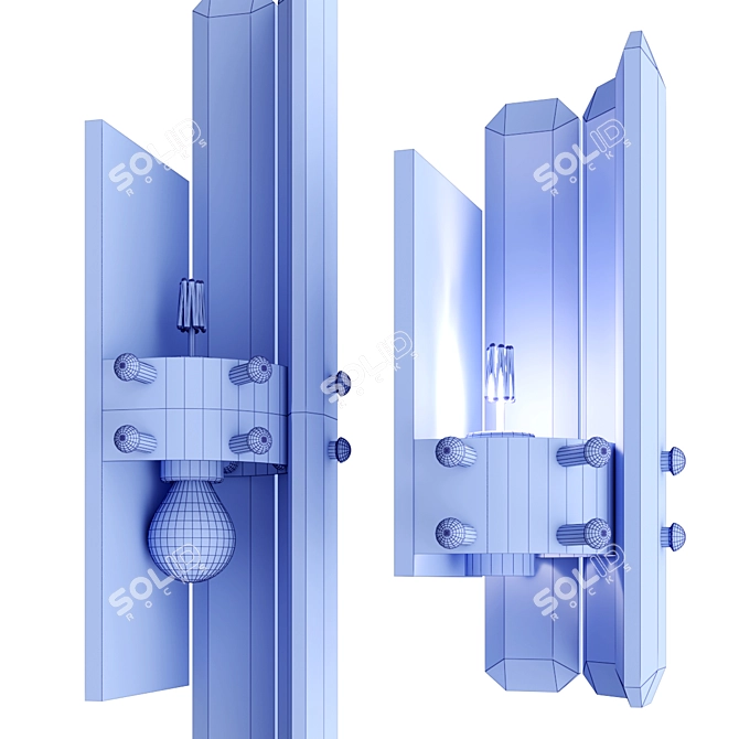 AERIN Bonnington Wall Sconce Collection 3D model image 3