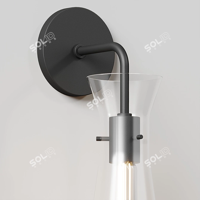 Elegant Anya Wall Sconce 3D model image 3