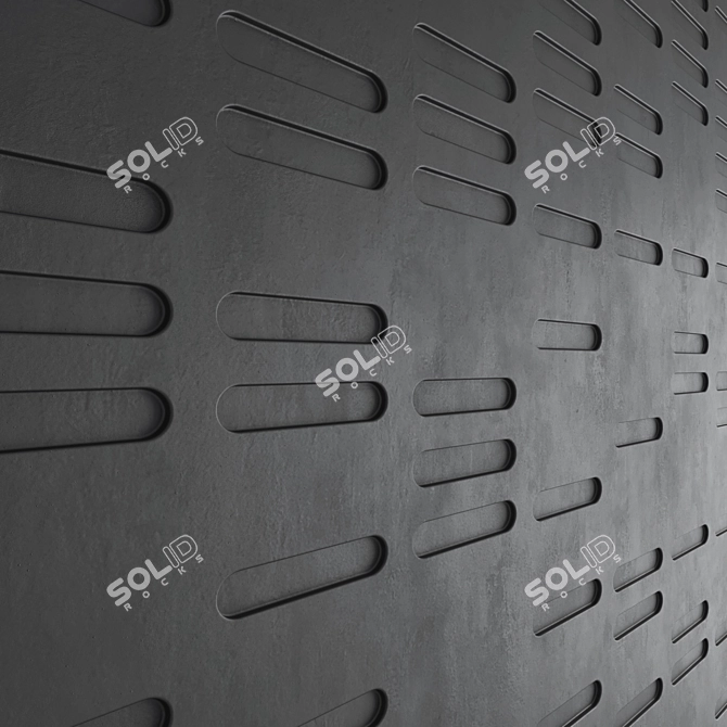 Modern Fireplace Wall Set 48 3D model image 5