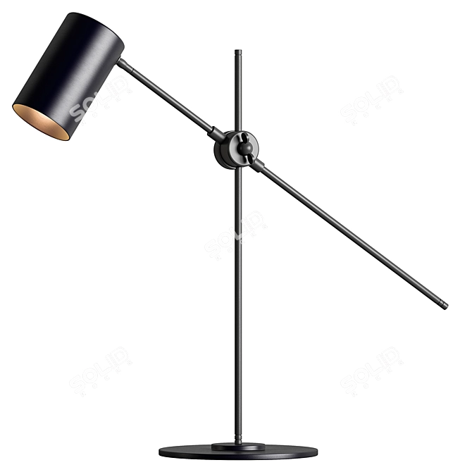 Illuminated Shade Reading Lamp 3D model image 1