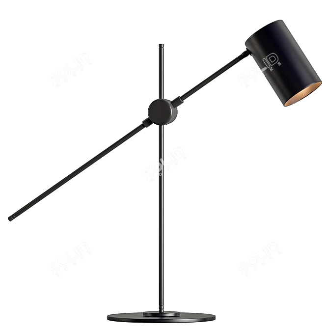 Illuminated Shade Reading Lamp 3D model image 3