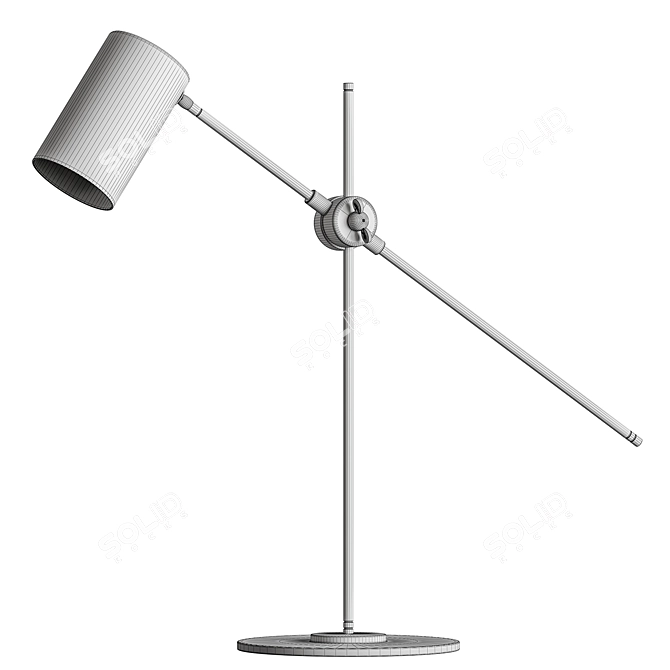 Illuminated Shade Reading Lamp 3D model image 4