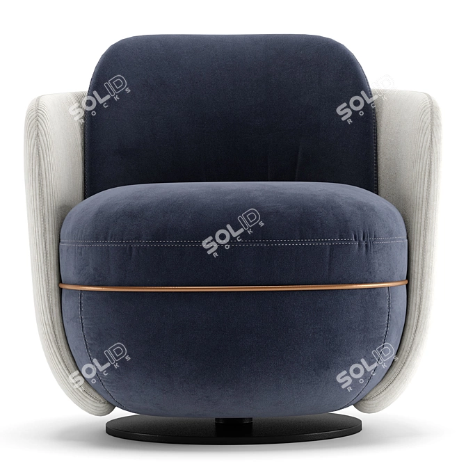 Wittmann Miles Lounge Chair 3D model image 6