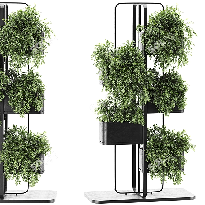 Vibrant Plants Set Render Engine 3D model image 1