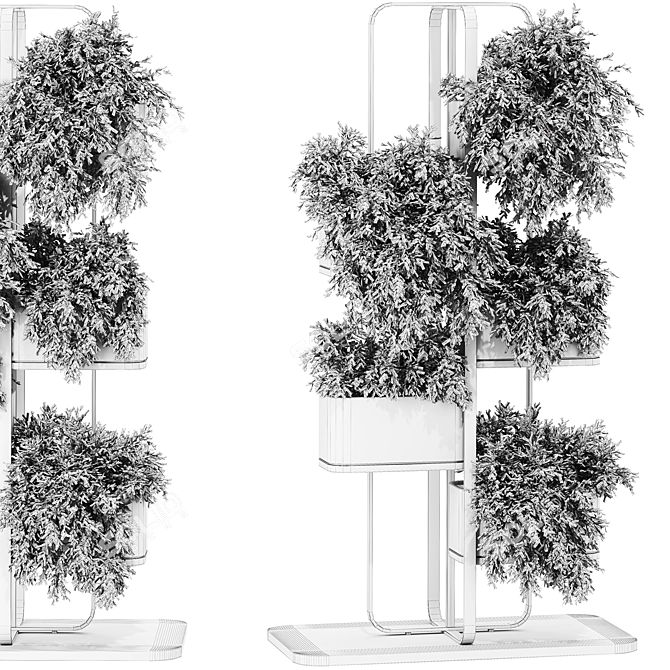 Vibrant Plants Set Render Engine 3D model image 3