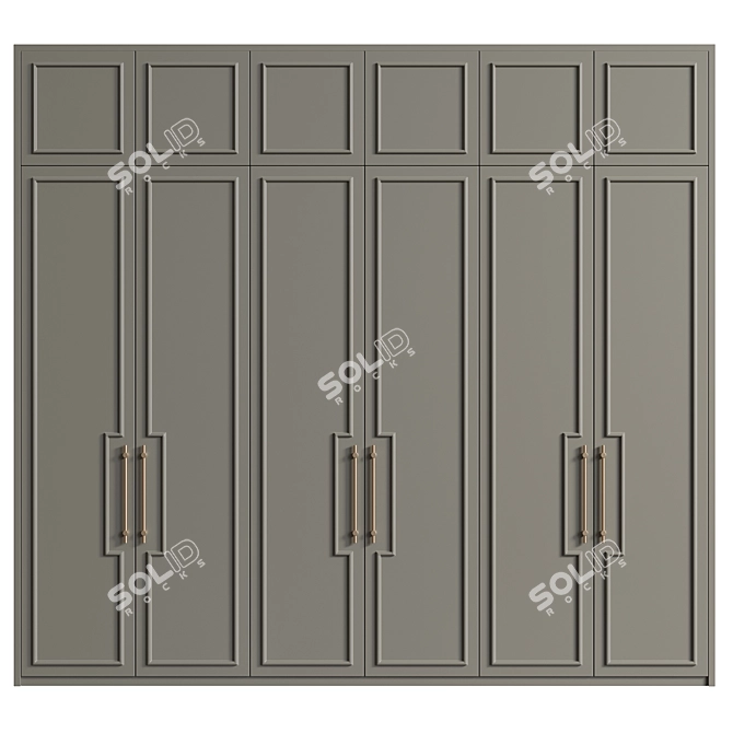 Modern Wardrobe Renold by CAZARINA 3D model image 2